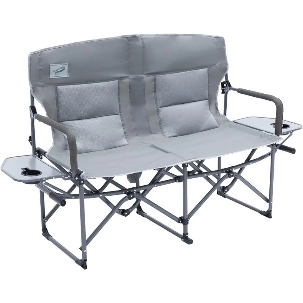 Outdoor Foldable Chair With Side Table