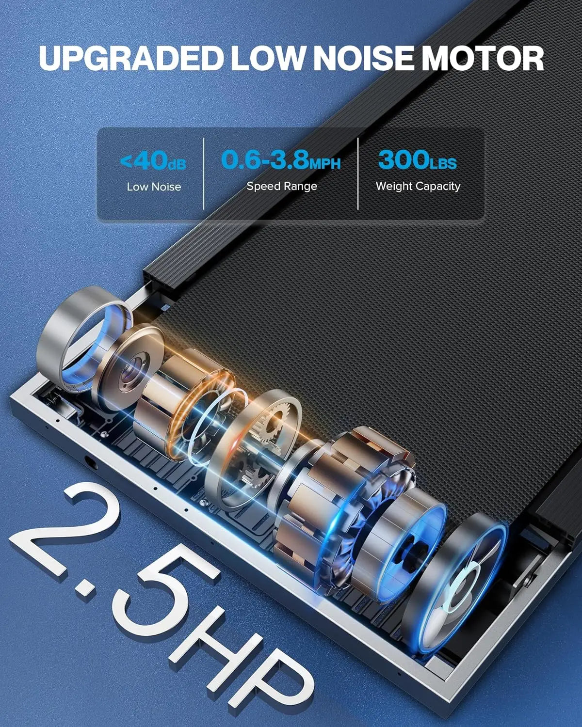 Walking Pad Treadmill with Incline