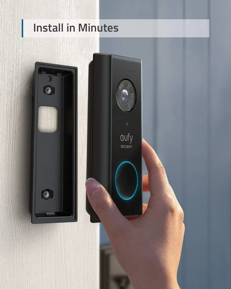 Security Video Doorbell S220 (Battery-Powered) Kit, Security Camera, 2K Resolution, 180-Day Battery Life