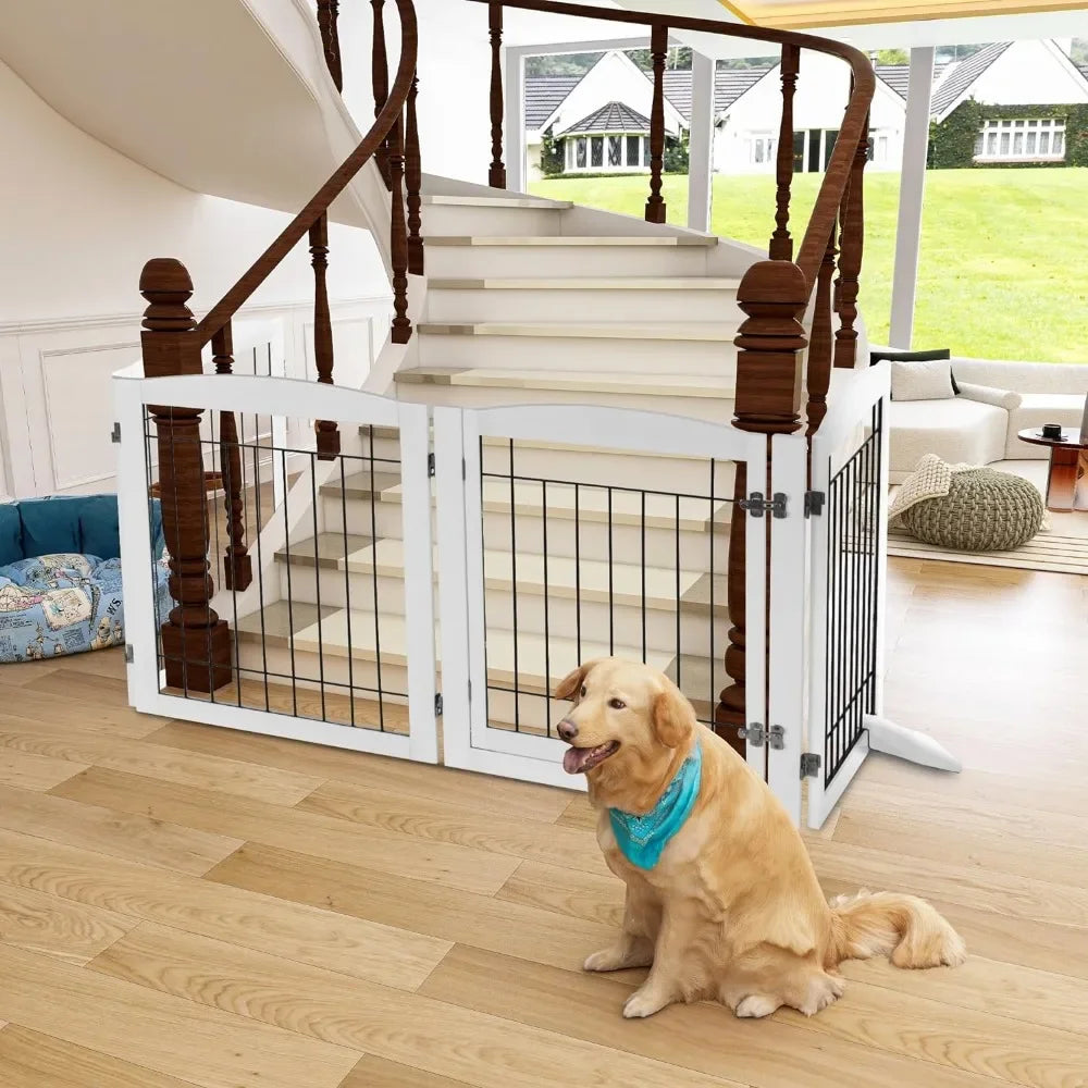 Freestanding Pet Gate With Door