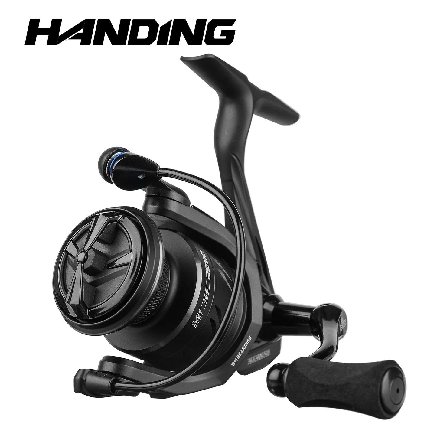 All Purpose Fishing Spinning Graphite Reel, 9 + 1 Ball Bearings, 5.2:1 Gear Ratio